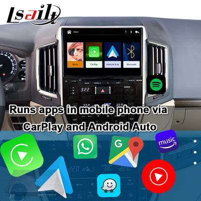 Bezprzewodowy interfejs CarPlay dla Toyota Land Cruiser 200 GX-R,VX-R 2018-2021 Fujitsu Head Unit With Android Auto, Linux System