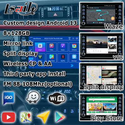 Toyota Hilux Android 13 multimedialny interfejs wideo bezprzewodowy carplay android auto touch 3