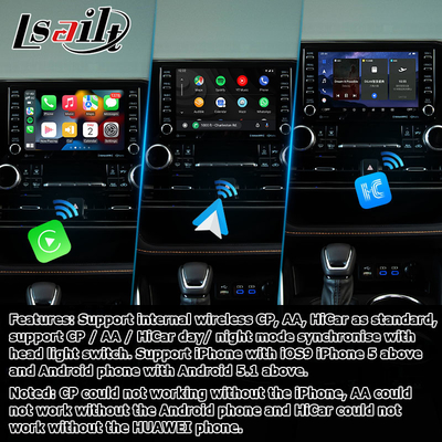 Auto Video Interface bezprzewodowy carplay android auto Android 13 TOYOTA Highlander