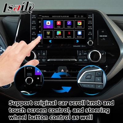 Auto Video Interface bezprzewodowy carplay android auto Android 13 TOYOTA Highlander