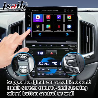 Samochód Android 13 skrzynka nawigacyjna dla Toyota LC200 GXR Fujitsu jednostka Carplay waze youtube widok z tyłu itp