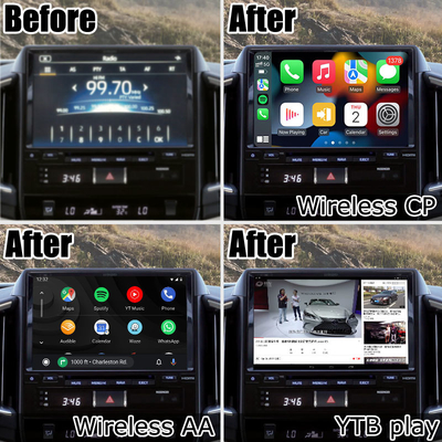 Android 13 interfejs wideo dla Toyota Land Cruiser LC200 GXR z widokiem tylnym WiFi carplay android auto