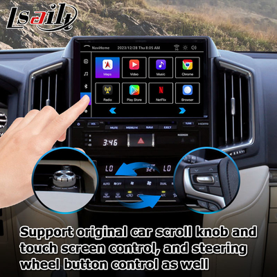 Android 13 interfejs wideo dla Toyota Land Cruiser LC200 GXR z widokiem tylnym WiFi carplay android auto