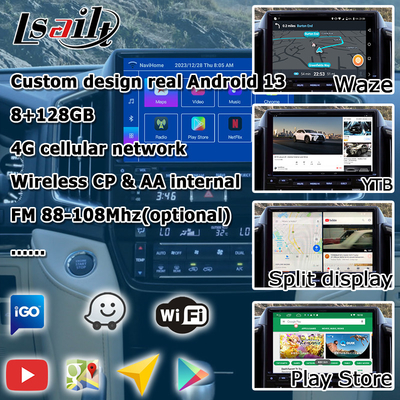 Android 13 interfejs wideo dla Toyota Land Cruiser LC200 GXR z widokiem tylnym WiFi carplay android auto