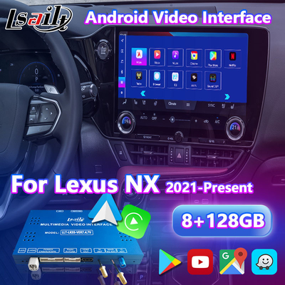 Interfejs wideo systemu multimedialnego Lsailt Android Carplay dla 2021-obecnego Lexus NX NX200 NX250 NX350 NX350h NX400h NX450h