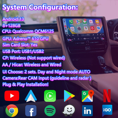 Lsailt Android Carplay Multimedia Video Interface dla 2023-Obecny Toyota Alphard Vellfire 40 Series