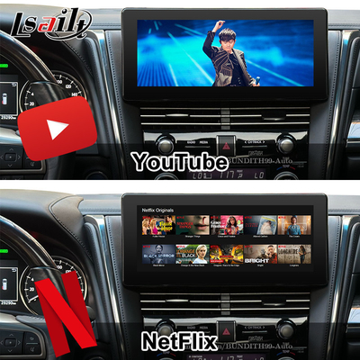 Android 13 Interfejs wideo Lexus Uaktualnienie ekranu OEM dla LM350 LM500H NX RX ES Zestawy do modernizacji Wliczone YouTube, NetFlix,Wireless CarPlay
