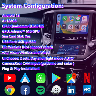 Lsailt Android Multimedia Video Interface dla 2012-2018 Toyota Crown S210 AWS210 GRS210 GWS214 Majesta Athlete
