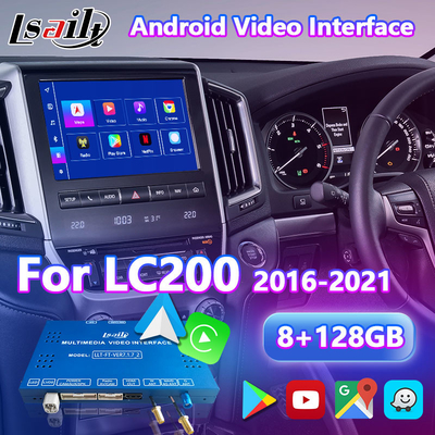 Lsailt Android Multimedia Video Interface dla 2016-2021 Toyota Land Cruiser LC 200 GXL VX VXR VX-R Sahara LC200