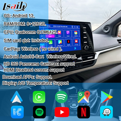 Integracja OEM i interfejs Android do modernizacji dla Toyoty Sienna 2018-2021, Camry, RAV-4, obsługa multimediów w samochodzie YouTube, NetFlix, kamera 360 stopni