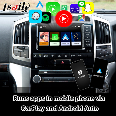 Interfejs Plug and Play Apple CarPlay dla Land Cruiser 200 2013-2021 Wielojęzyczny, Kamera 360, Obsługa Kamery Cofania