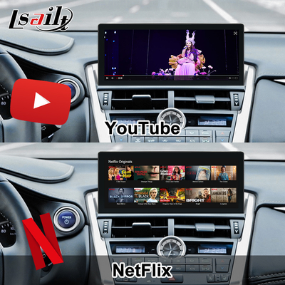 Ekran Android do Lexusa z bezprzewodowym CarPlay i Android Auto 10,25 cala Ekran dotykowy | Karta SIM i wyświetlacz IPS z kamerami 360 stopni