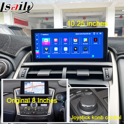 Lexus Android Screen 8 Core Qulcomm Multimedia Display dla LEXUS NX200T NX300H 2014-2021 Wsparcie Joystick Rotary Knot Control, YouTube, Google Play, CarPlay