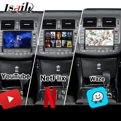 Interfejs multimedialny Android 13 dla Toyoty Crown S200 URS206 model 2008-2012. Moduł aktualizacji Android zawiera YouTube, NetFlix, Mapy Google.