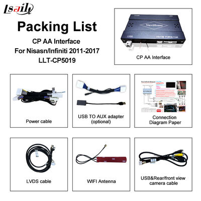 Bezprzewodowy interfejs Apple Carplay dla Pathfinder R51 D40 Navara 08IT z Androidem Auto, Bluetooth, WiFi, YouTube Music