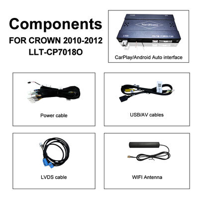 Bezprzewodowy Apple CarPlay Box dla Crown S200 RS204 GWS204 URS204 URS206 Majesta XV Athlete Saloon Toyota Zintegrowany Android Auto