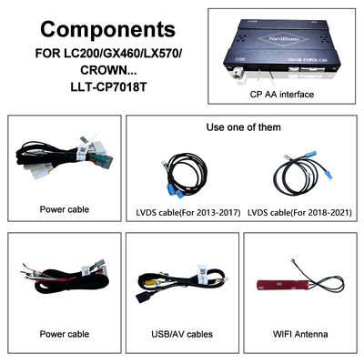 Interfejs Apple CarPlay dla Crown S210 AWS210 GRS210 GWS214 GWS215 Majesta Athlete Royal Saloon Zintegrowany Android Auto, kamera odwrotna, klimatyzacja AC