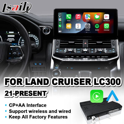 Lsailt Wireless Android Auto Carplay Interface dla 2021-2024 Toyota Land Cruiser 300 GX-R VX-R GR GR-S Sahara ZX VX LC300