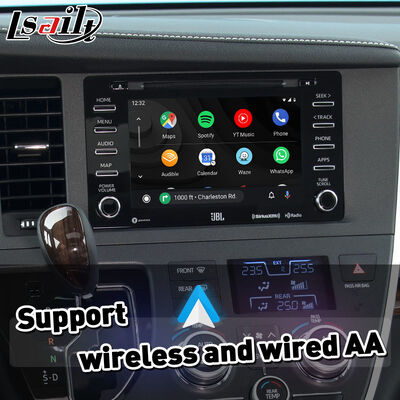 Lsailt Bezprzewodowy interfejs Android Auto Carplay do Toyota Sienna 2018-2020