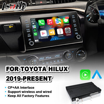 Interfejs Lsailt Wireless Android Auto Carplay dla Toyota Hilux z 2019 roku