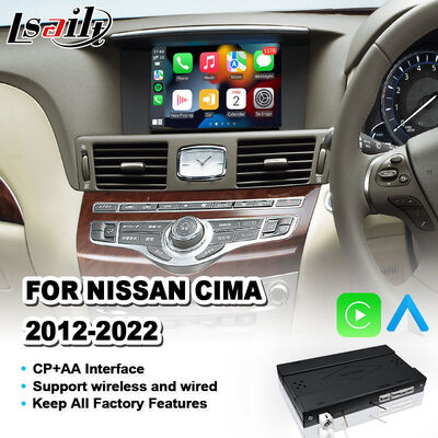 Lsailt Bezprzewodowy interfejs Android Auto Carplay do Nissan Cima 2012-2022
