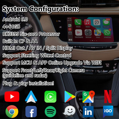 Lsailt Android Multimedia Video Interface dla 2016-2019 Cadillac XT5 Platinum CUE System
