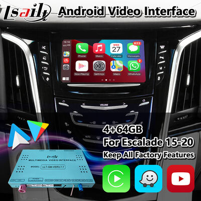 Lsailt Android Carplay Video Interface dla 2015-2020 Cadillac Escalade CUE System