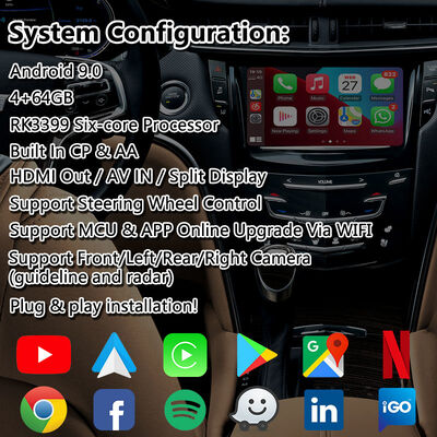 Lsailt Android Multimedia Video Interface dla 2013-2019 Cadillac XTS CUE System z Carplay