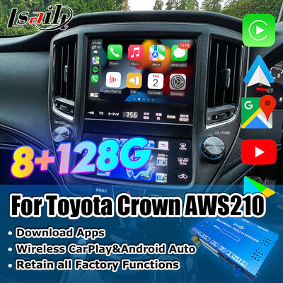 Android 13 Multimedia Video Interface dla Crown S210 AWS210 GRS210 GWS214 GWS215 Majesta Athlete Royal Saloon OEM Uaktualnienie ekranu z bezprzewodowym CarPlay