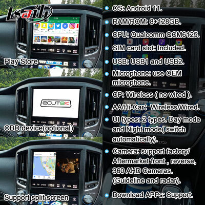 Android 13 Multimedia Video Interface dla Crown S210 AWS210 GRS210 GWS214 GWS215 Majesta Athlete Royal Saloon OEM Uaktualnienie ekranu z bezprzewodowym CarPlay