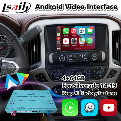 Interfejs multimedialny Chevrolet Silverado Android CarPlay z bezprzewodowym Android Auto