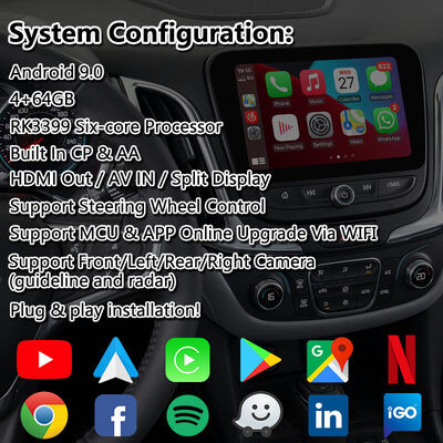 Lsailt Android Carplay Interfejs Nawigacji Multimedialnej dla Systemu Chevrolet Equinox Mylink
