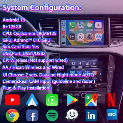 Lsailt Android Carplay Multimedia Video Interface na lata 2018-2022 Infiniti QX50
