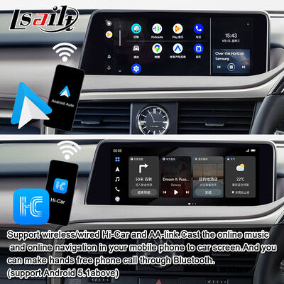 Moduł aktualizacji OEM Android do Lexus RX450h, RX350 RX270 2016-2021 Integracja bezprzewodowy CarPlay, Android Auto, YouTube, NetFlix