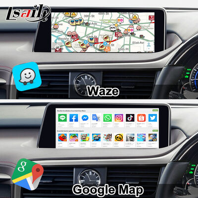 Moduł aktualizacji OEM Android do Lexus RX450h, RX350 RX270 2016-2021 Integracja bezprzewodowy CarPlay, Android Auto, YouTube, NetFlix