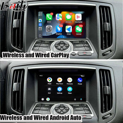 Lsailt 7 Inch Wireless Android Auto CarPlay Screen dla Infiniti G37 G25 G35 Skyline 370GT (V36) Q40 2007-2014 HD Touch Display