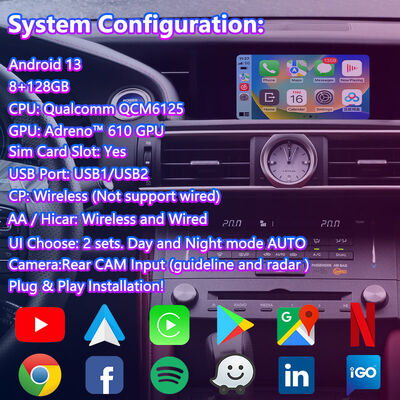 Lsailt Android Car Video Interface dla 2014-2018 Lexus RC 350 RC200t RC300h RC350 RCF RC300