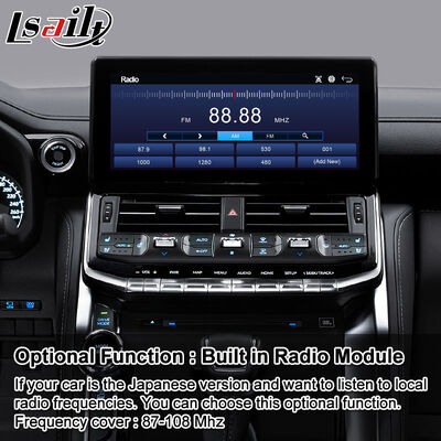 Lsailt Android Nawigacja Interfejs Carplay dla 2021-2024 Toyota Land Cruiser 300 GX-R VX-R GR GR-S Sahara ZX VX LC300