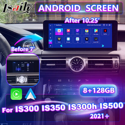 Lsailt Android Carplay Multimedia Interface Screen dla 2020-Present Lexus IS 300h IS300 IS350 IS500 IS300h