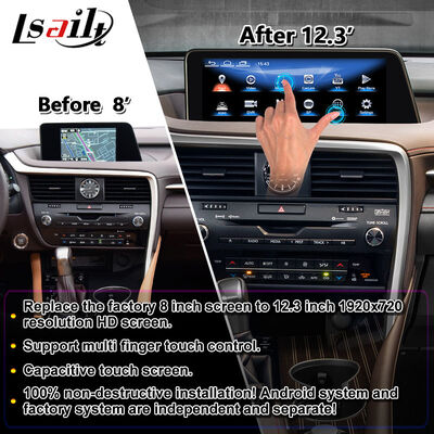 Lsailt Android Multimedia Carplay Screen dla 2016-2019 Lexus RX RX450h RX350 RX200t RX300 RX450L RX350L