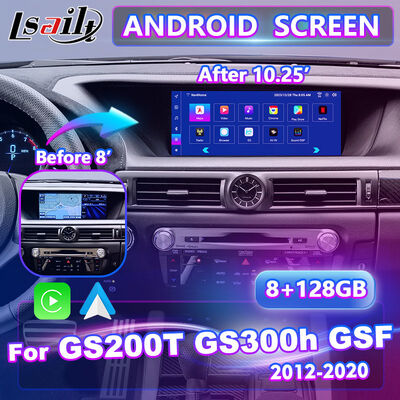 Lsailt Android Carplay Multimedia Screen dla 2012-2020 Lexus GS 200t GS300h GS250 GS350 GS450h GSF GS200t