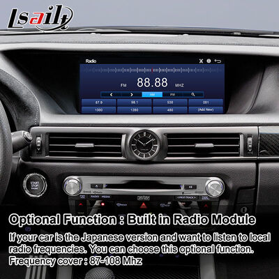 Lsailt Android Carplay Multimedia Screen dla 2012-2020 Lexus GS 200t GS300h GS250 GS350 GS450h GSF GS200t