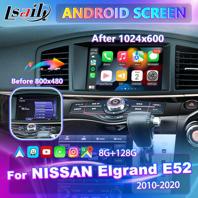 Ekran multimedialny Lsailt Android Carplay na lata 2010-2020 Nissan Elgrand E52