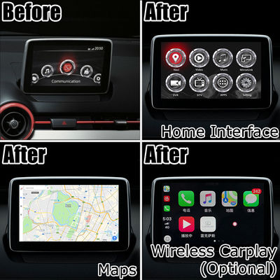 Mazda 2 Demio Android 7.1 Car Navigation Box interfejs wideo opcjonalny carplay android auto