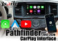 800*480 Rozdzielczość Interfejs Carplay Sygnał wyjściowy LVDS dla Pathfinder 2012-2018 Nissan