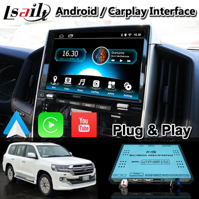 4 + 64 GB interfejs wideo Android Carplay dla Toyota Land Cruiser LC200 LC-GT GXR 2018-2021 dotykowy 3