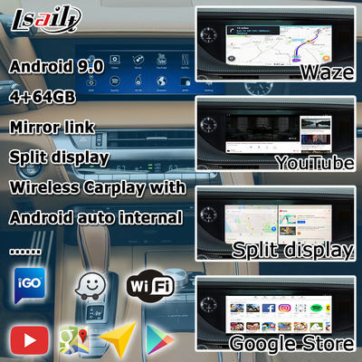 Lexus LC500 LC500h Nawigacja GPS Interfejs wideo bezprzewodowy carplay i android auto youtube Google play