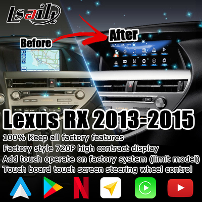 10.25-calowy ekran Lexus Android z Carplay Android Auto Lsailt dla RX350 RX450h