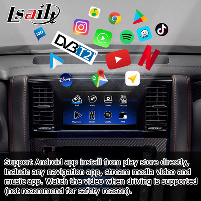 Interfejs Androida oparty na OEM Carplay AI Box dla Nissan Patrol Y62 2020