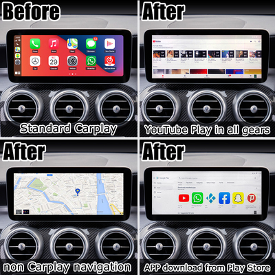 Android 10 multimedialny interfejs wideo 4 GB RAM AI Box Sgs dla mercedesa z Carplay